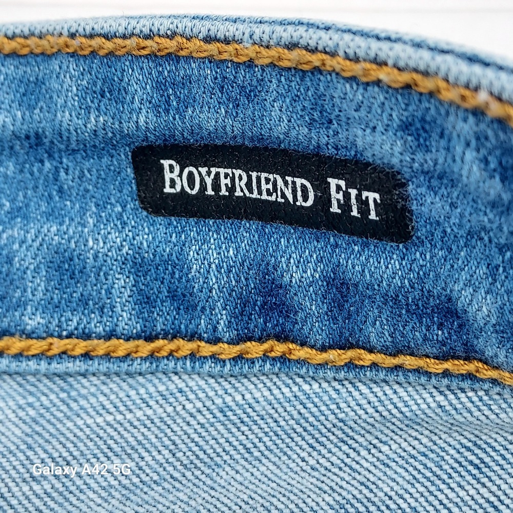 Judy Blue Boyfriend Fit Distressed Paint Splatter Jeans 18W JB82155LT Light Wash - Picture 6 of 10